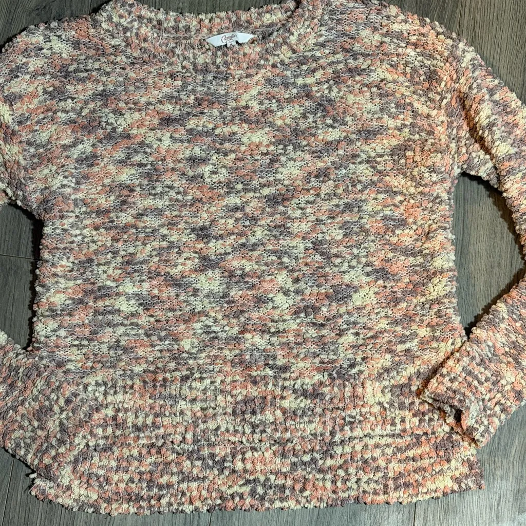 Candie's Pink and Purple Puffy Super Soft Sweater size medium - Image 11