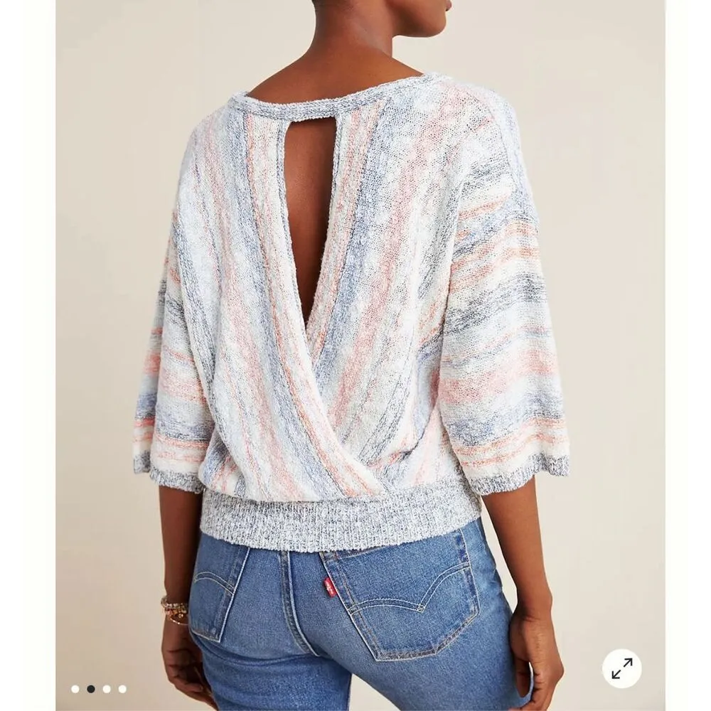 Michael Stars NWT Textured Open-Back Sweater Top size large - Image 2