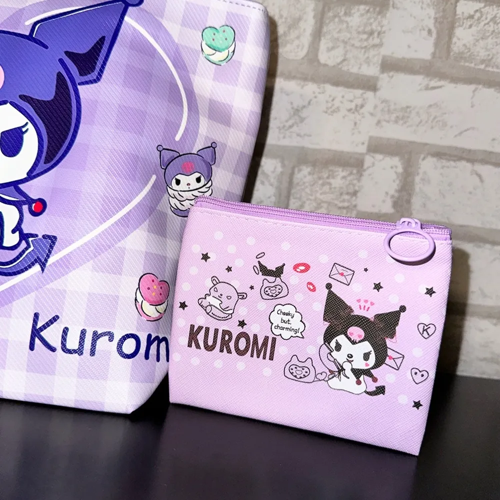 Sanrio Kuromi lunch bag and coin pouch - Image 3