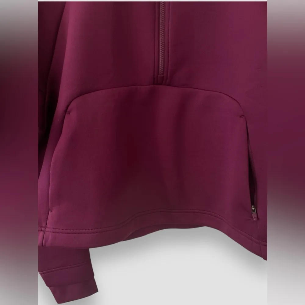 Nike Dri-FIT Prima Women's 1/2-Zip Training Top Size Medium Plum Pullover NWT - Image 7