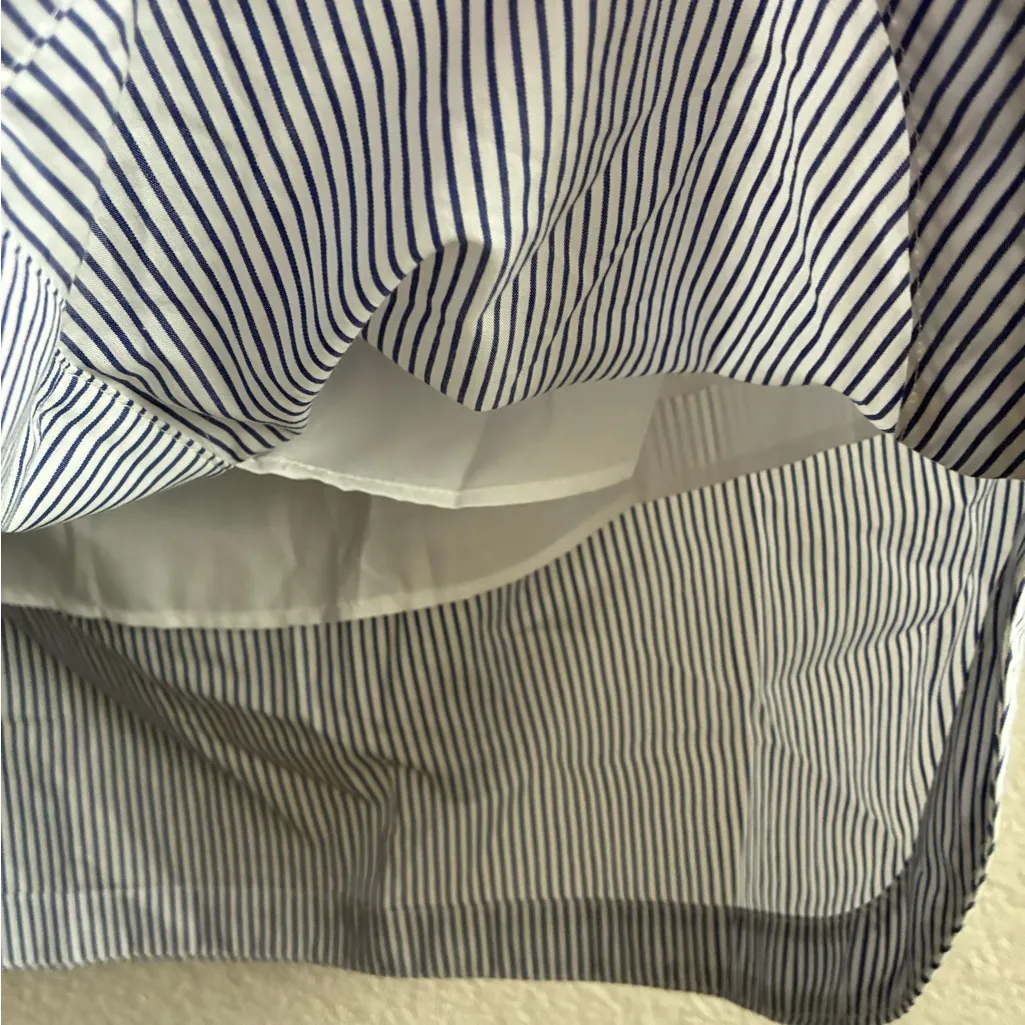 🆕Maeve Sleeve-Waist Button-down Striped Blue& White  Skirt M🆕 - Image 11