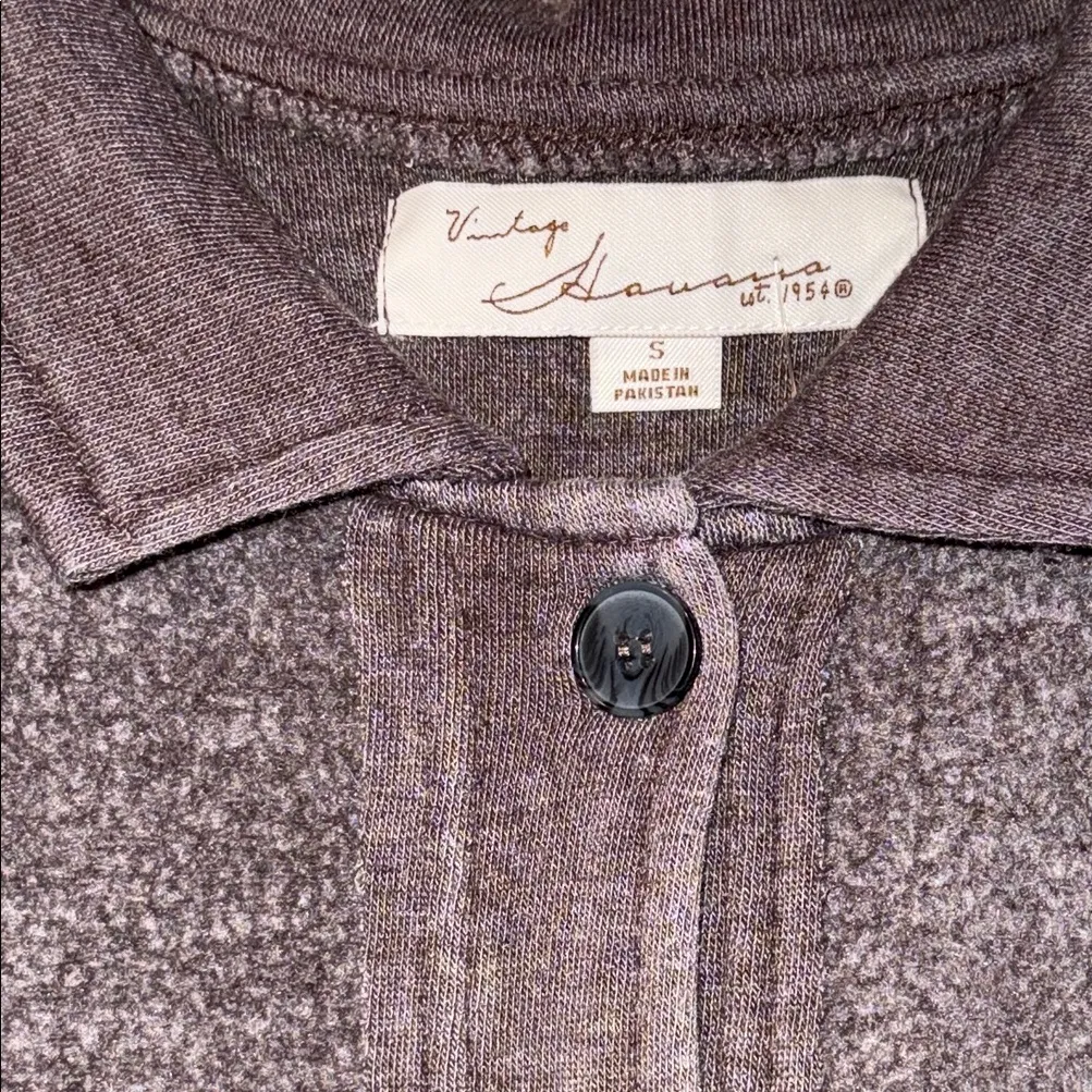 Vintage Havana Reverse Fleece Button-Up Vest - Image 5