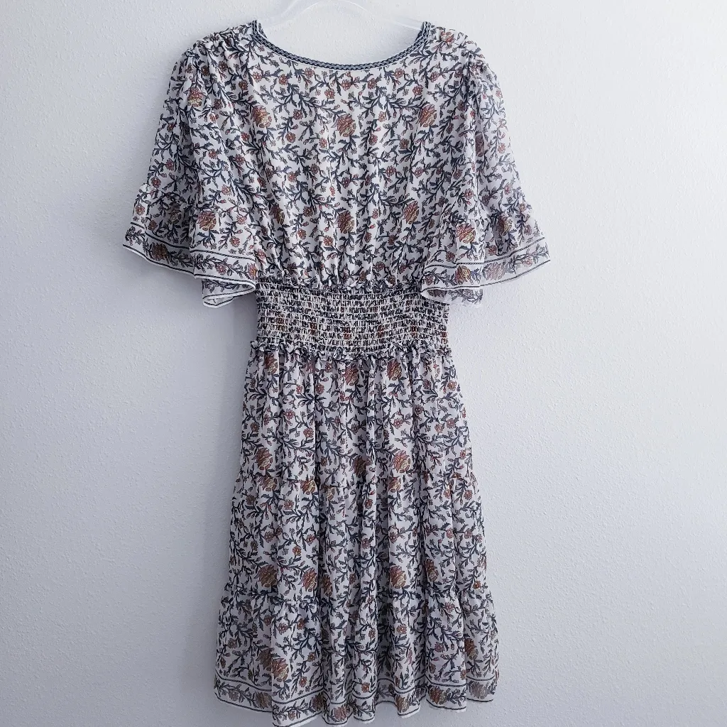 Max Studio Floral Ruffle Lined Mini Dress - Image 8