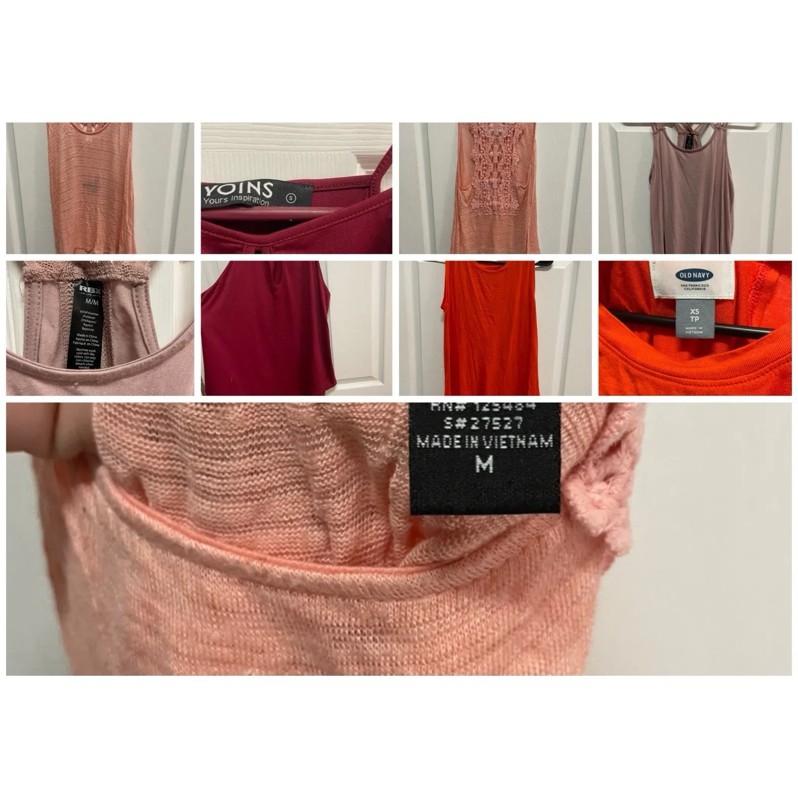 Women's Tank Tops & Jacket Lot Sz S/M – Athleisure/Activewear Mixed Brands (15) Size M - Image 4