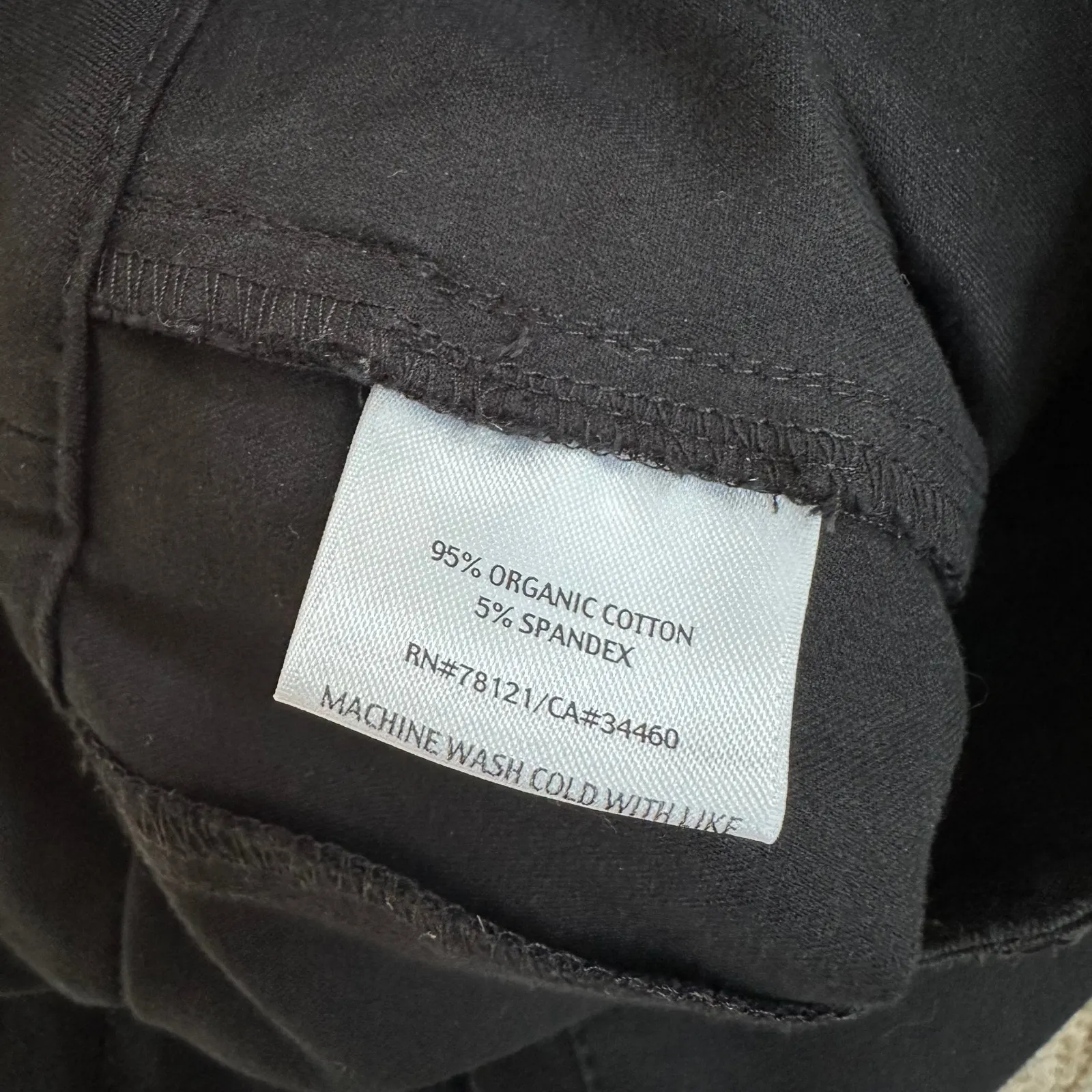 Eileen Fisher Black Cropped Sz Medium Straight Dress Pant Jean Capsule High Rise - Image 7