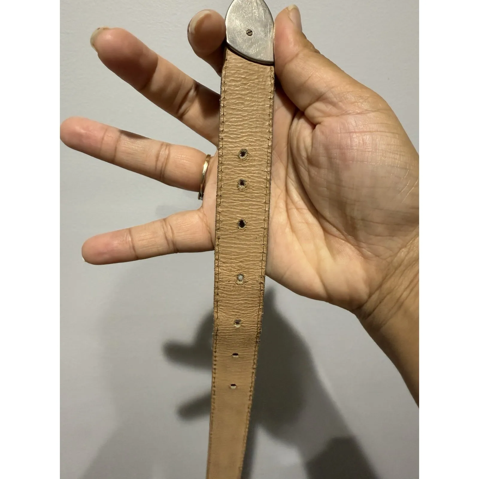 VTG Pierre G Size 40 Crocodrillo Calf Belt Made in Italy Exquisite Black Western Brown - Image 11