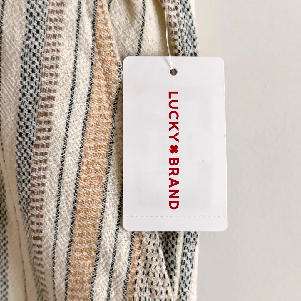 Lucky Brand Paperbag Striped Shorts Womens 2XL - Image 4