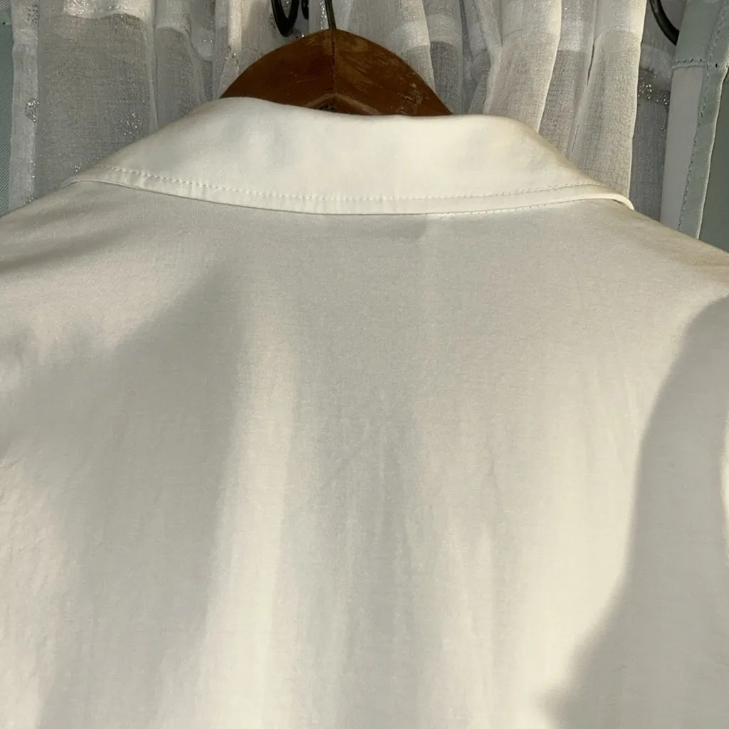 NWT Grace Karin Size S White 3/4 Sleeve Open Front Jacket - Image 10