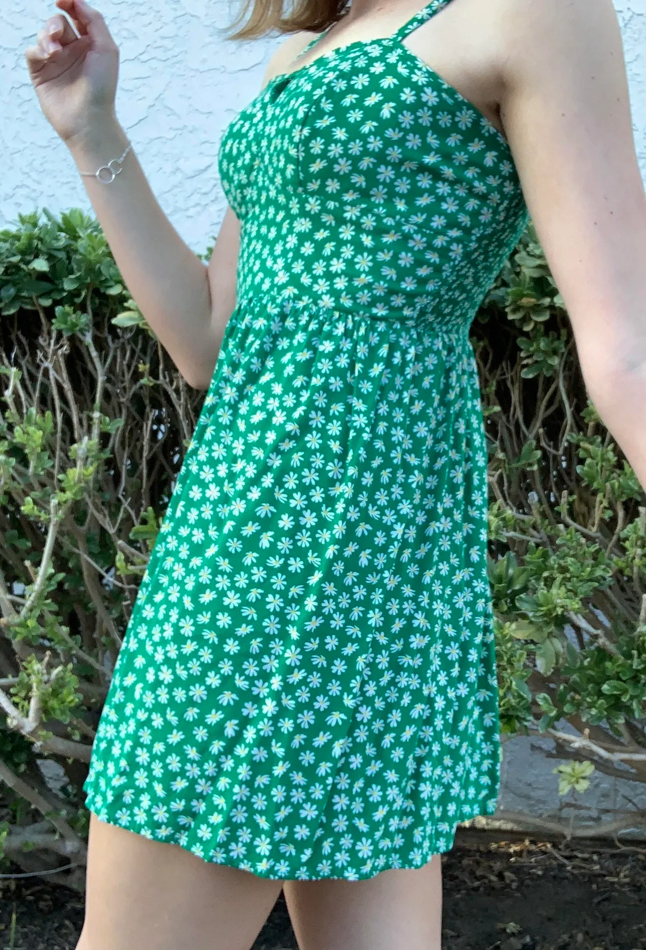 Ross AUW Green Mini Dress - Image 2