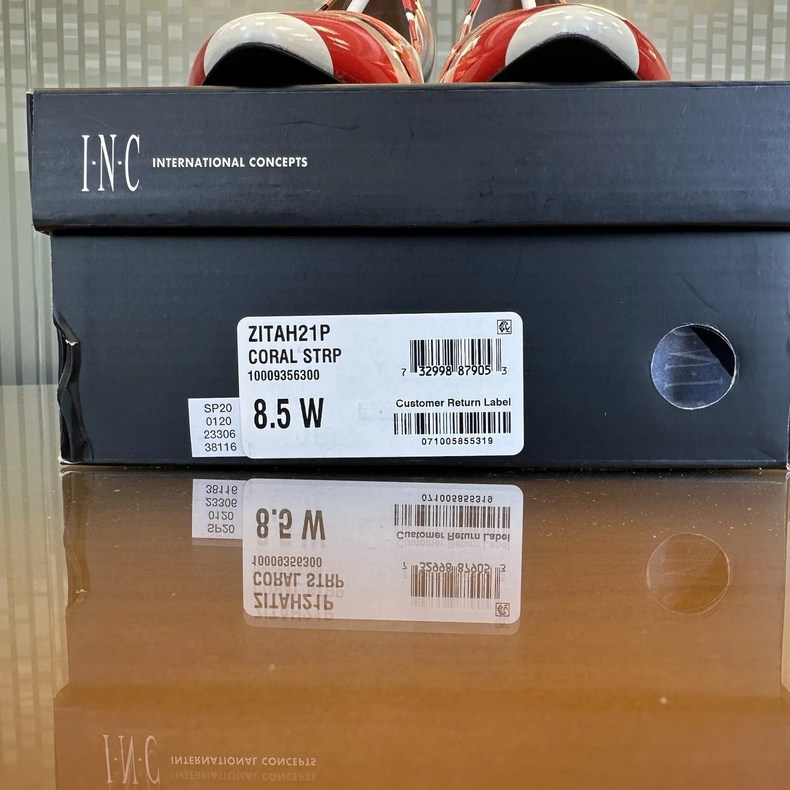 INC International Concepts Zitah 21P Coral Stripe 8.5 W‎ Orange - Image 9