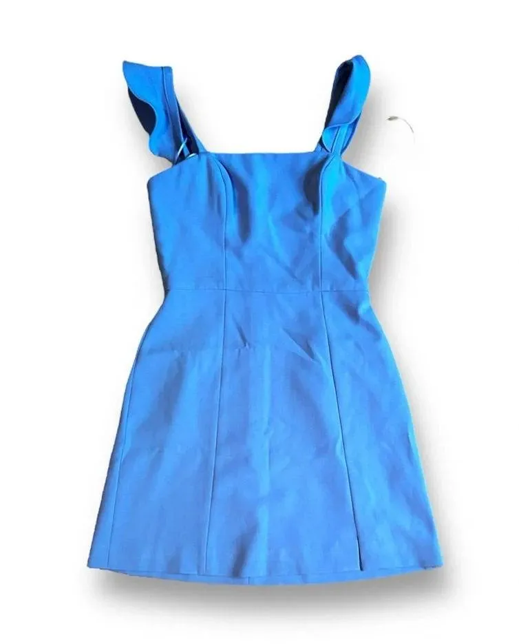 french connection blue ruffle dress Secondhand French Connection Dresses main image 1