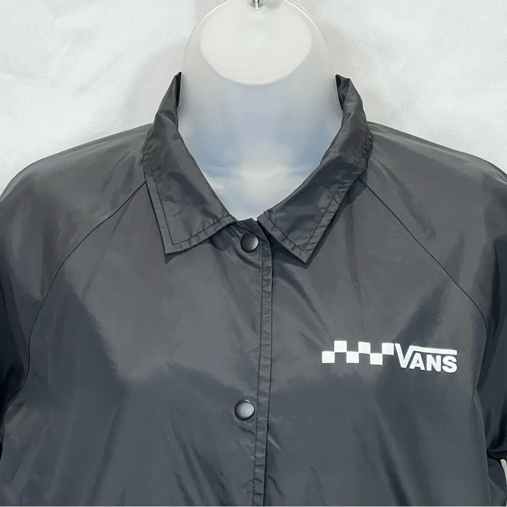 Vans Thanks Coach Lightweight Jacket Size M Black - Image 6