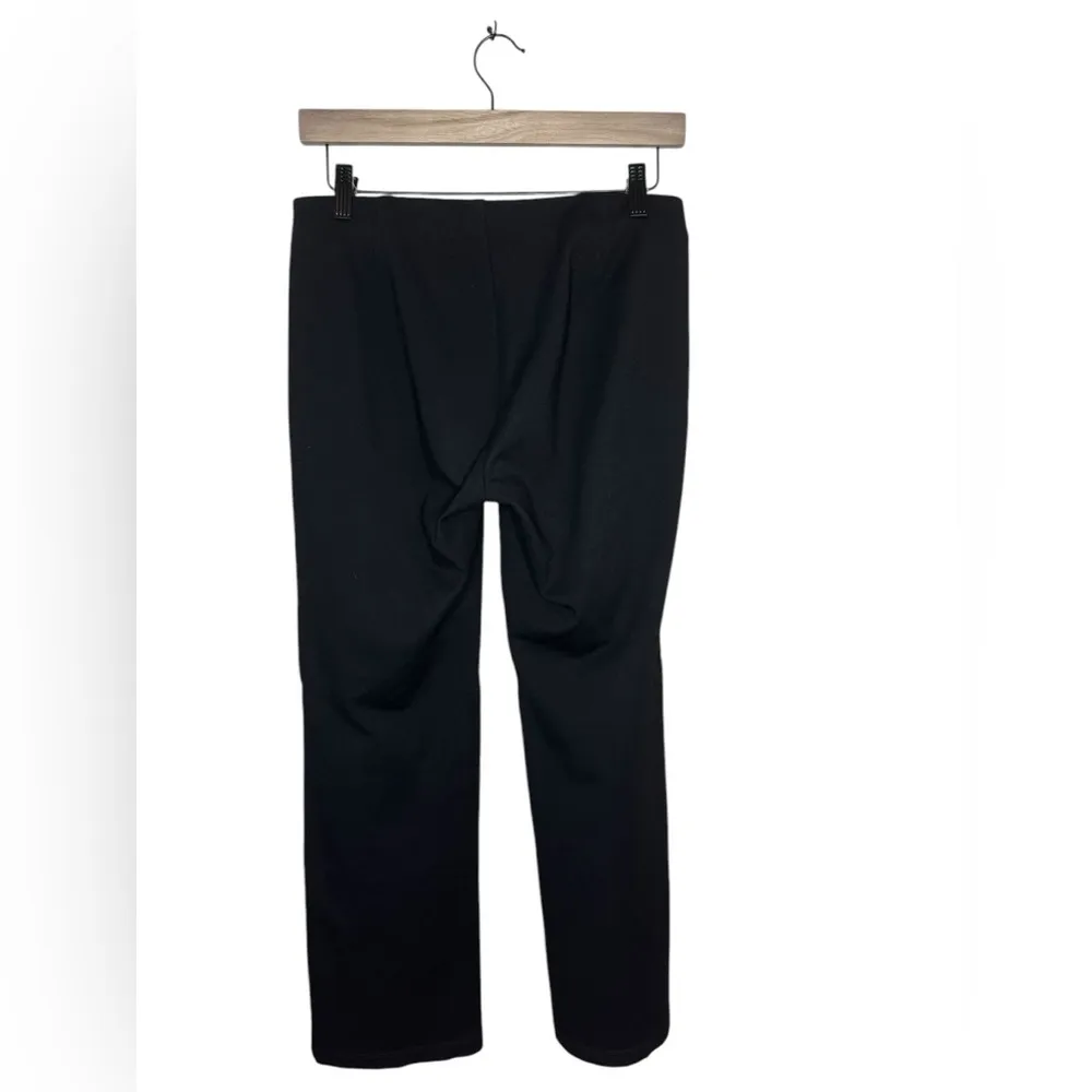 Eileen Fisher Pull On Straight Ponte Pants Size PS Black - Image 5