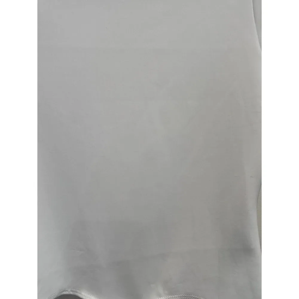 Good America‎ Womens Size 3 Large White Long Sleeve Scuba Funnel Neck Bodysuit - Image 5