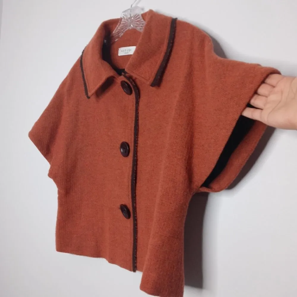 Iris Setlakwe rust color wool blend blazer Orange Size 10 - Image 4