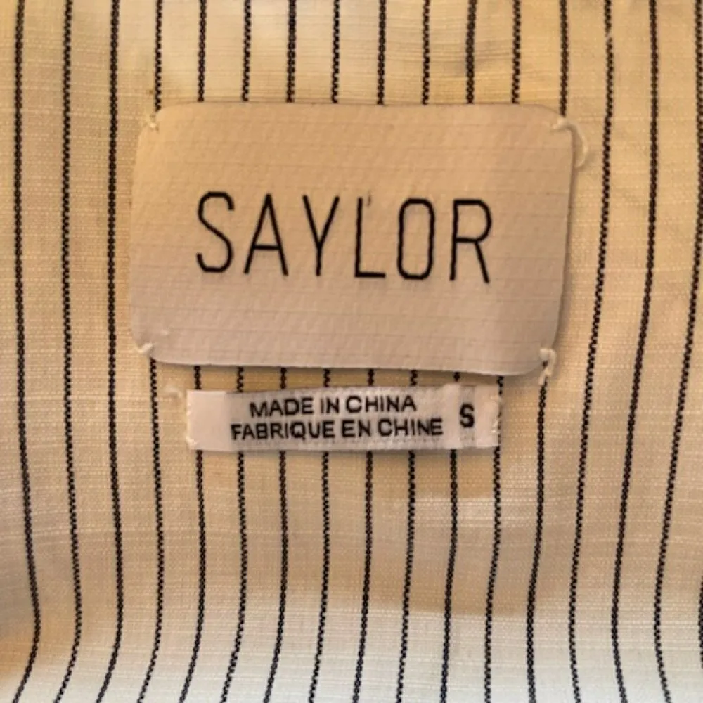 Saylor Ruffled Shirt Dress Puff Sleeve Small - Image 7