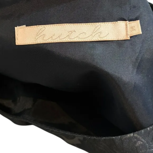 HUTCH Women's Curvy Plus 14 Black Jacquard Sleeveless Fit & Flare LBD Dress EUC - Image 7