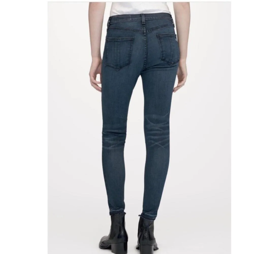 Rag & Bone High Rise Ankle Skinny Jeans In Alembic - Image 3