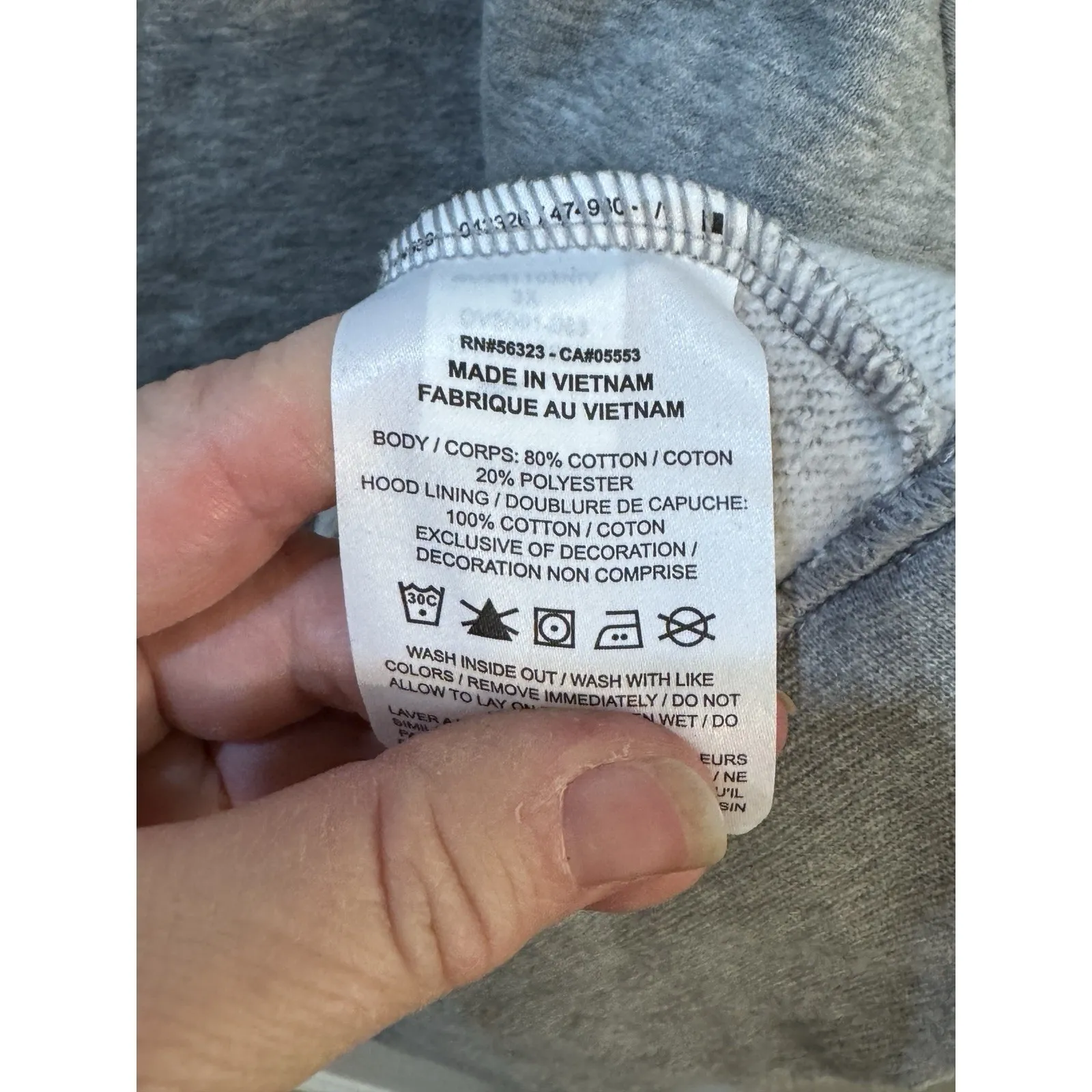 Nike Gray Basic Sweatshirt Women's Plus Size 3X Spell out Athlesiure Performance - Image 5