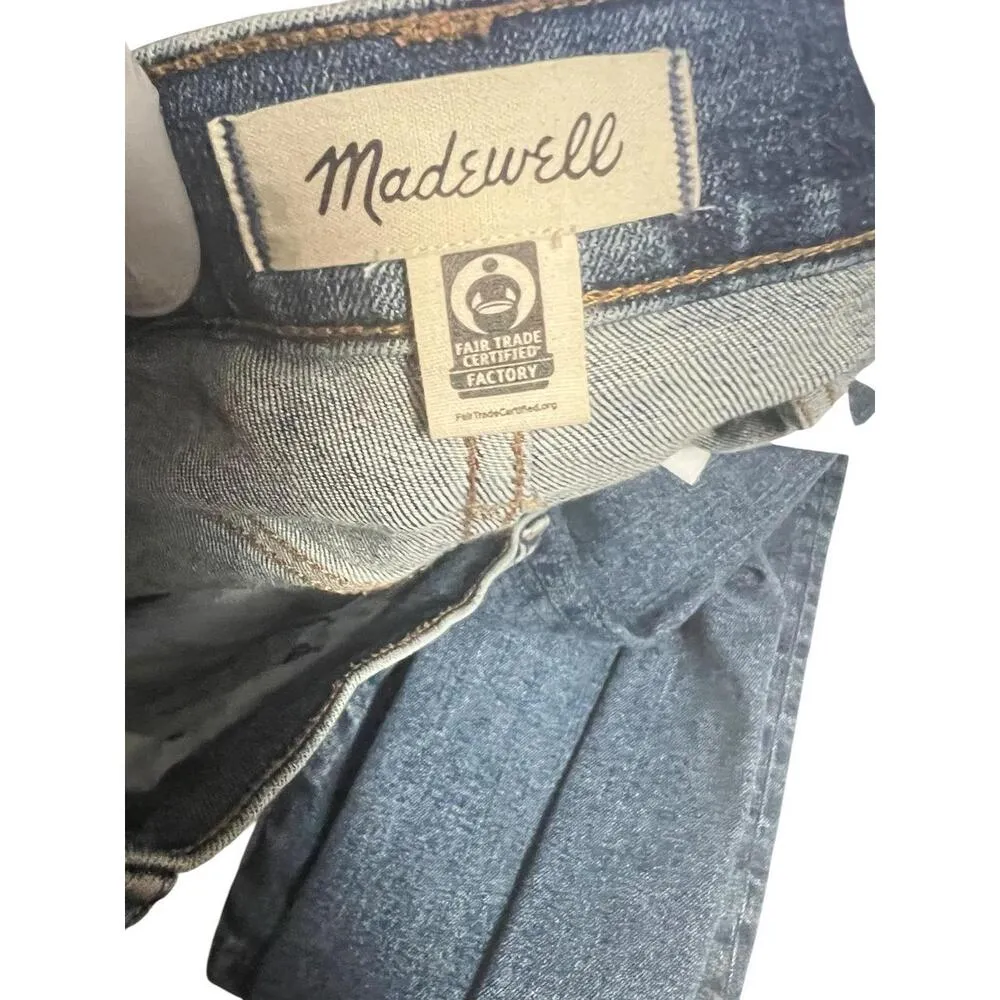 Madewell Cali Demi-Boot Jeans Womens 26 Stretch Cropped Mini Flare High Rise - Image 5
