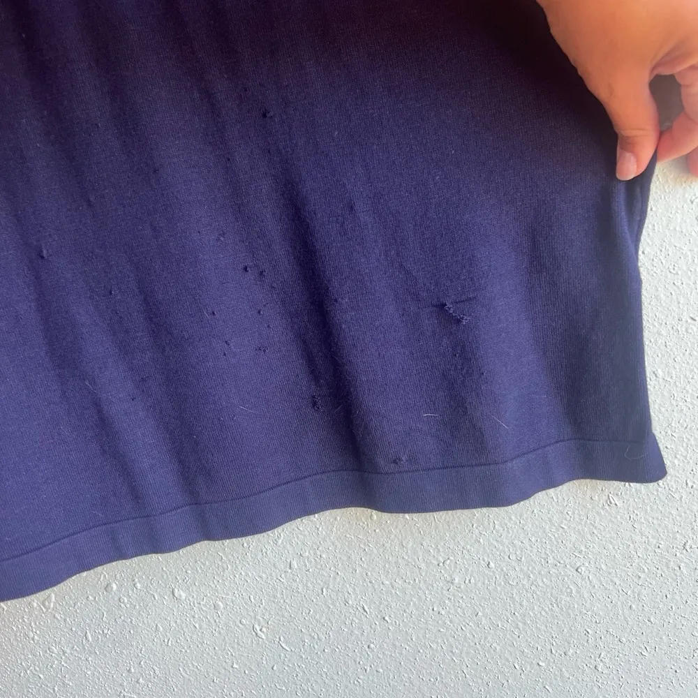 Bob Mackie Navy and Red Zigzag Vest - Image 7