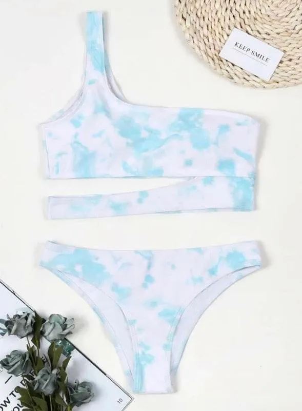 SheIn Tie Dye Cutout Bikini Set - Image 3