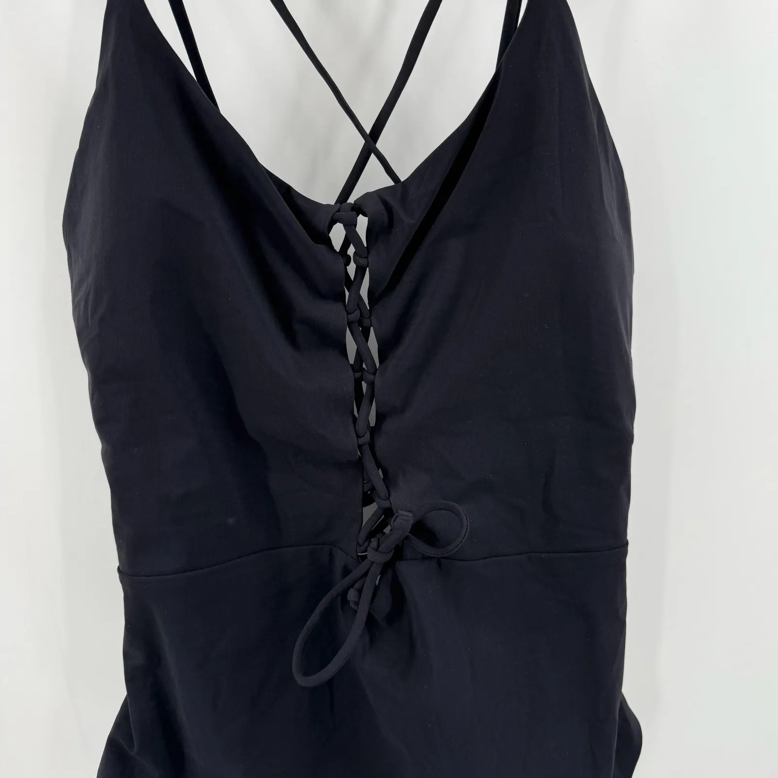 Skinny Dippers Swimsuit Size Large NEW Jelly Beans Suga Babe Lace Up Black NWOT - Image 13