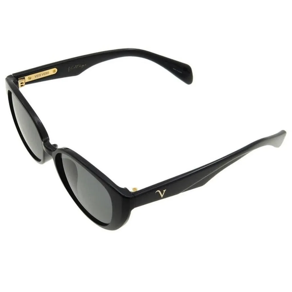New Authentic Vedi Vero Cat Eye Ladies Sunglasses VVCI20 BLK 57 VVCI20 BLK 57 - Image 4