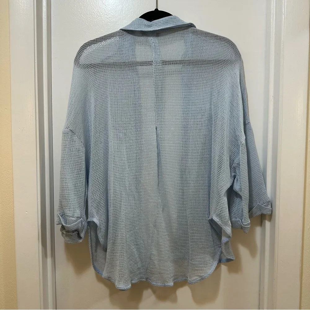 HYFVE Light Blue Knit Button Down - Image 4