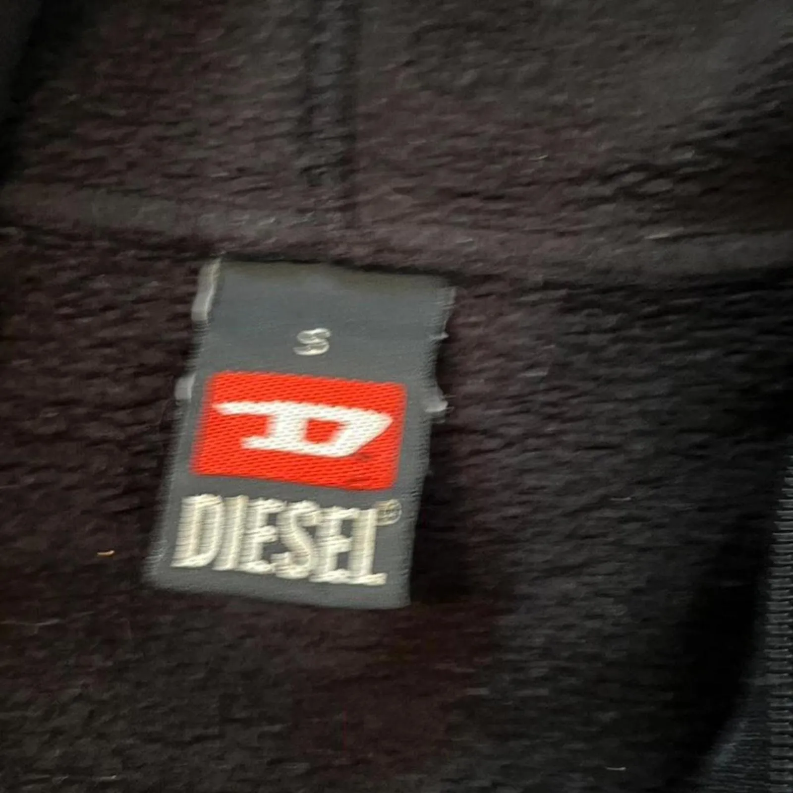 Diesel Sub Zero Station Vintage Y2K Black zip up Hoodie Size Small - Image 7