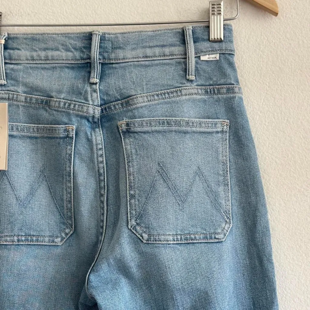 Mother The Hustler Patch Pocket Ankle in Tune In Tune Out, Size 26 - Image 9