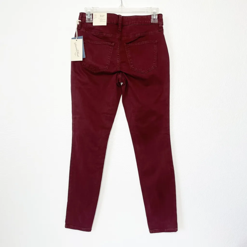 Universal Thread Burgundy Button Fly
Mid Rise Skinny Jeans Pants - Image 5