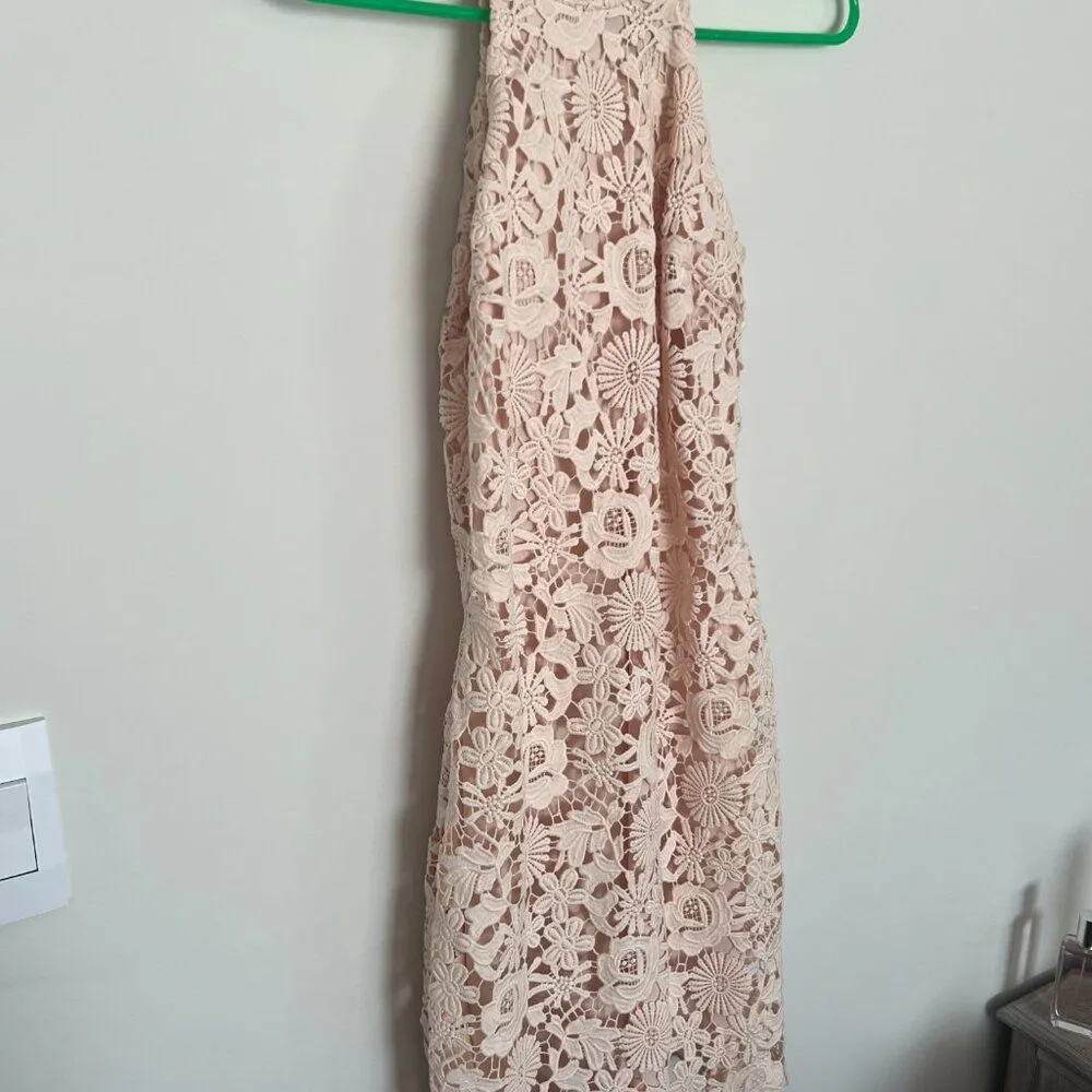 Lulu’s Love Poem Blush Pink Lace Mini Dress Size‎ S - Image 9