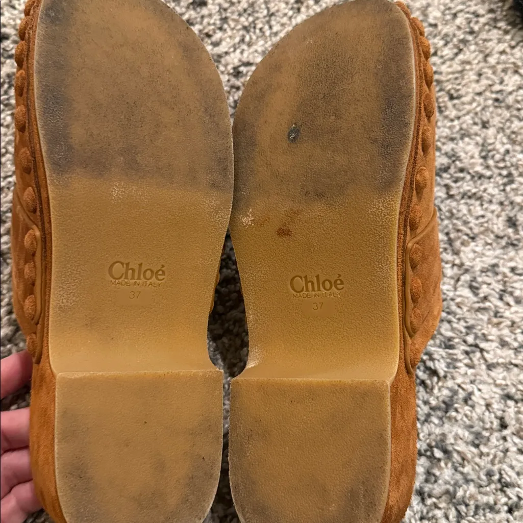 Chloé Chloe Joy Suede Clogs, size 37 - Image 9