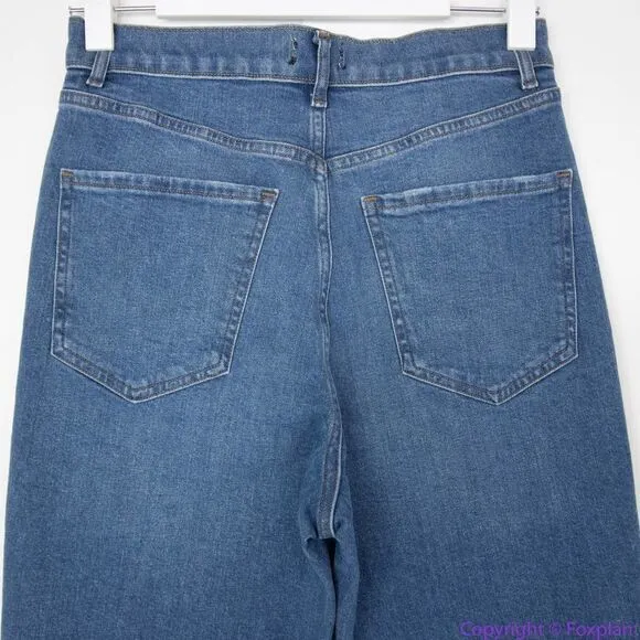 NEW Express slim super high‎ rise jeans with raw hem, women's size 6R - Image 5