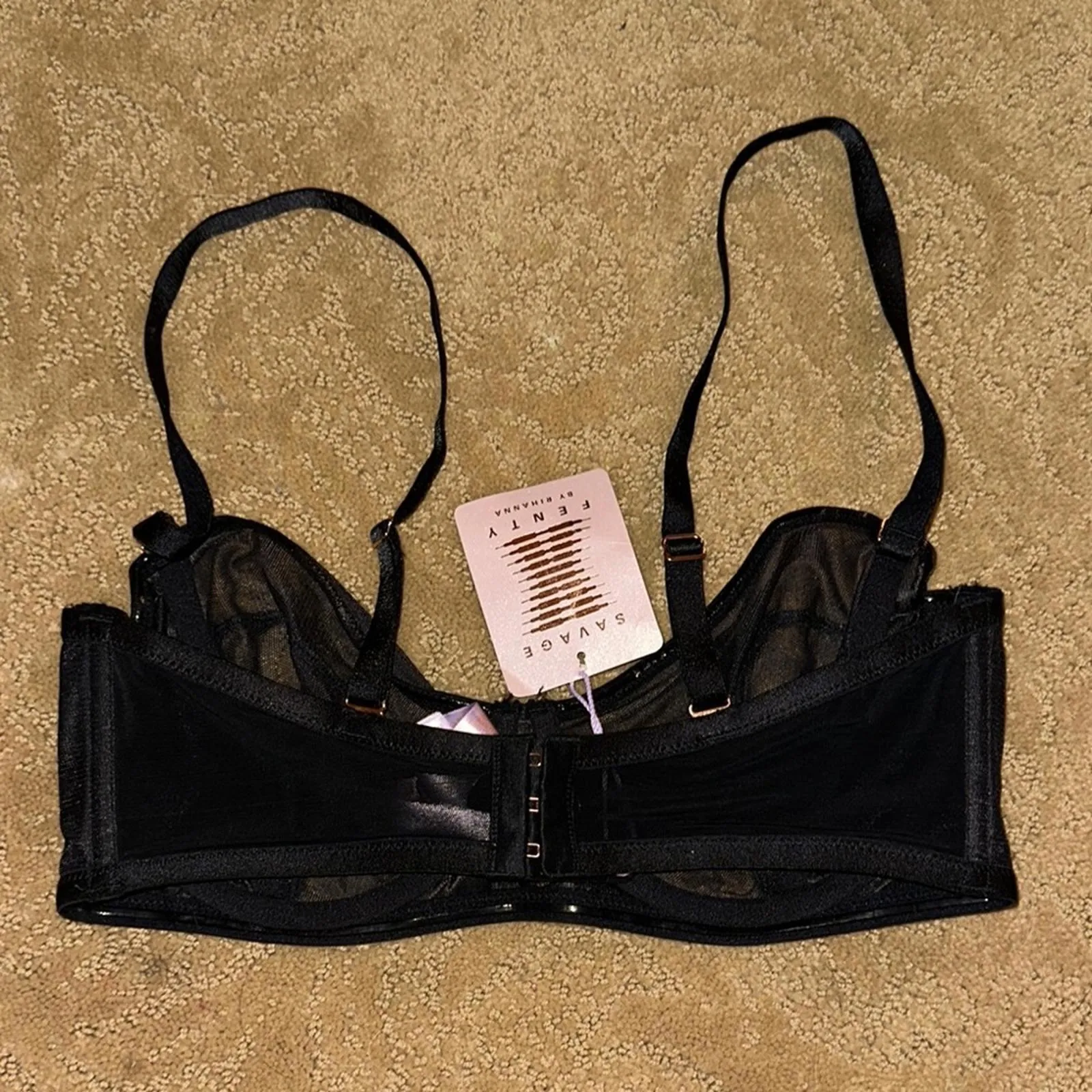 Savage x Fenty mesh unlined bra Black Size undefined - Image 6