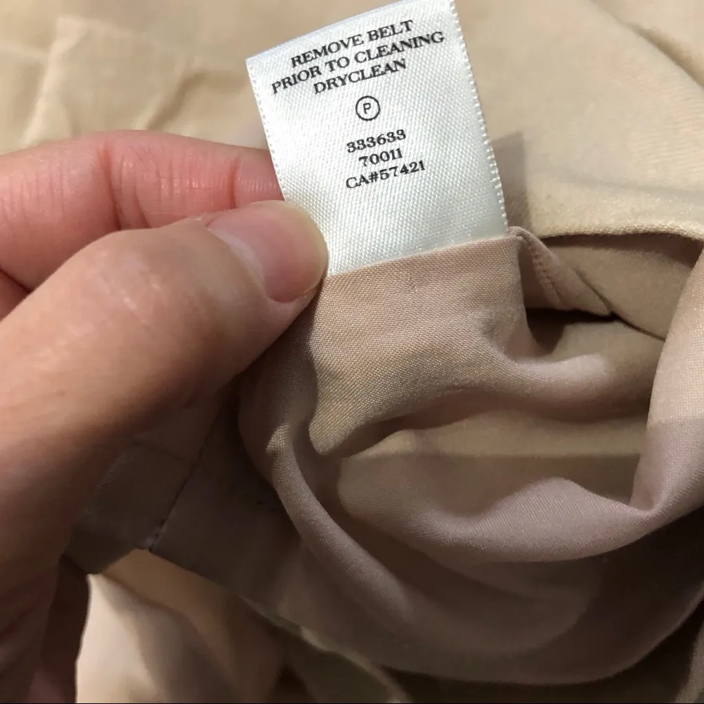 Ann Taylor Petite Tan Pencil Faux Wrap Dress Size 4 Petite - Image 14