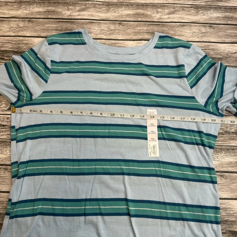 SO Womens Striped Long Sleeve T Tee Shirt XL Extra Large Blue Teal White NWT NEW - Image 10