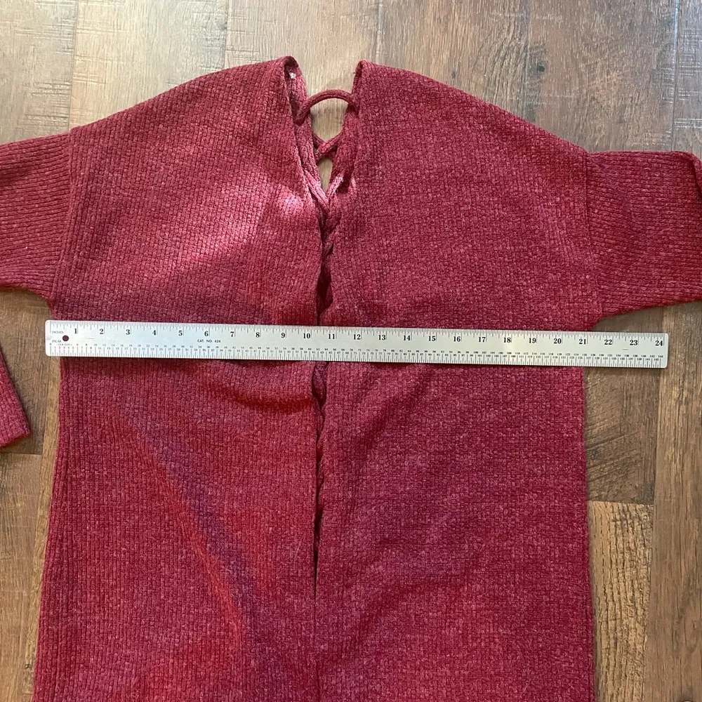 HEART & HIPS brick reddish cardigan, size L - Image 9