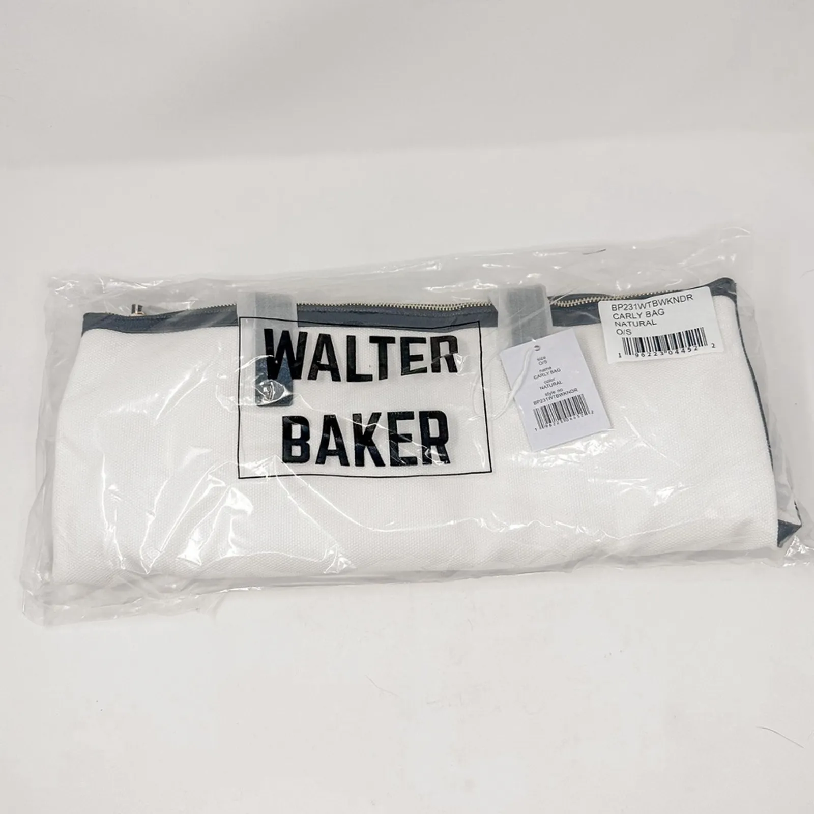 NEW Walter Baker Carly White and Black Canvas Daytripper Bag, New, MSRP $198 - Image 6