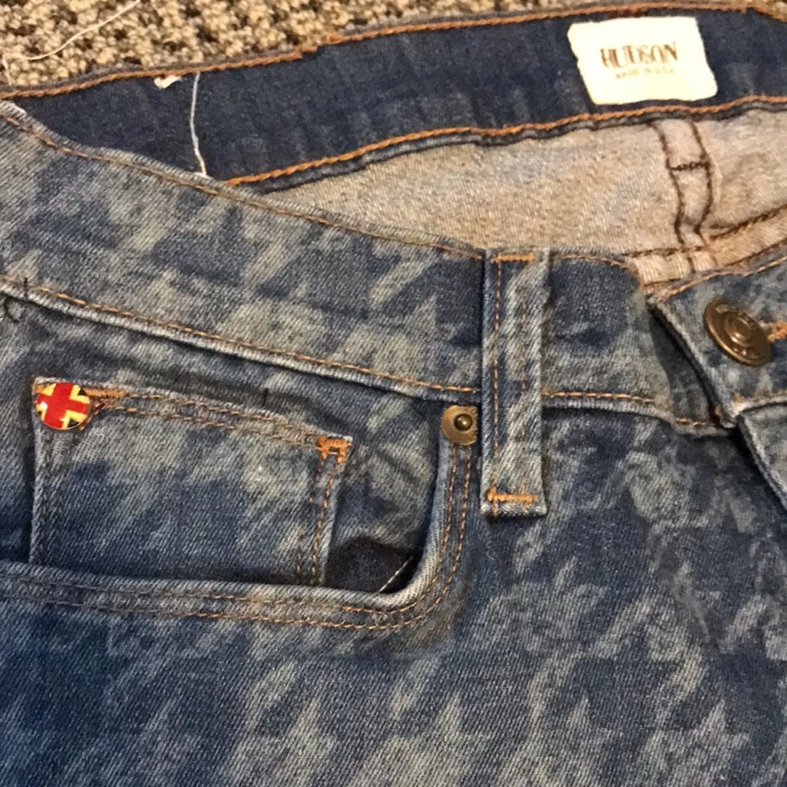 Hudson‎ “Krista” houndstooth jeans - Image 2