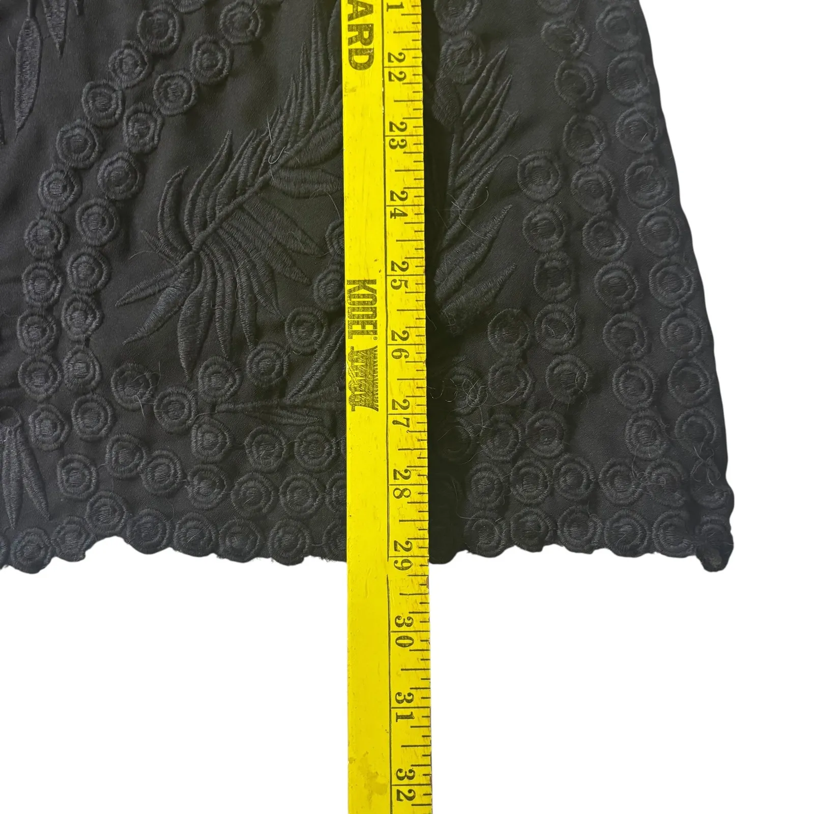 Pilyq Barcelona Embroidered Tunic Dress Long Sleeve Black‎ Sundress XS/S Black - Image 10