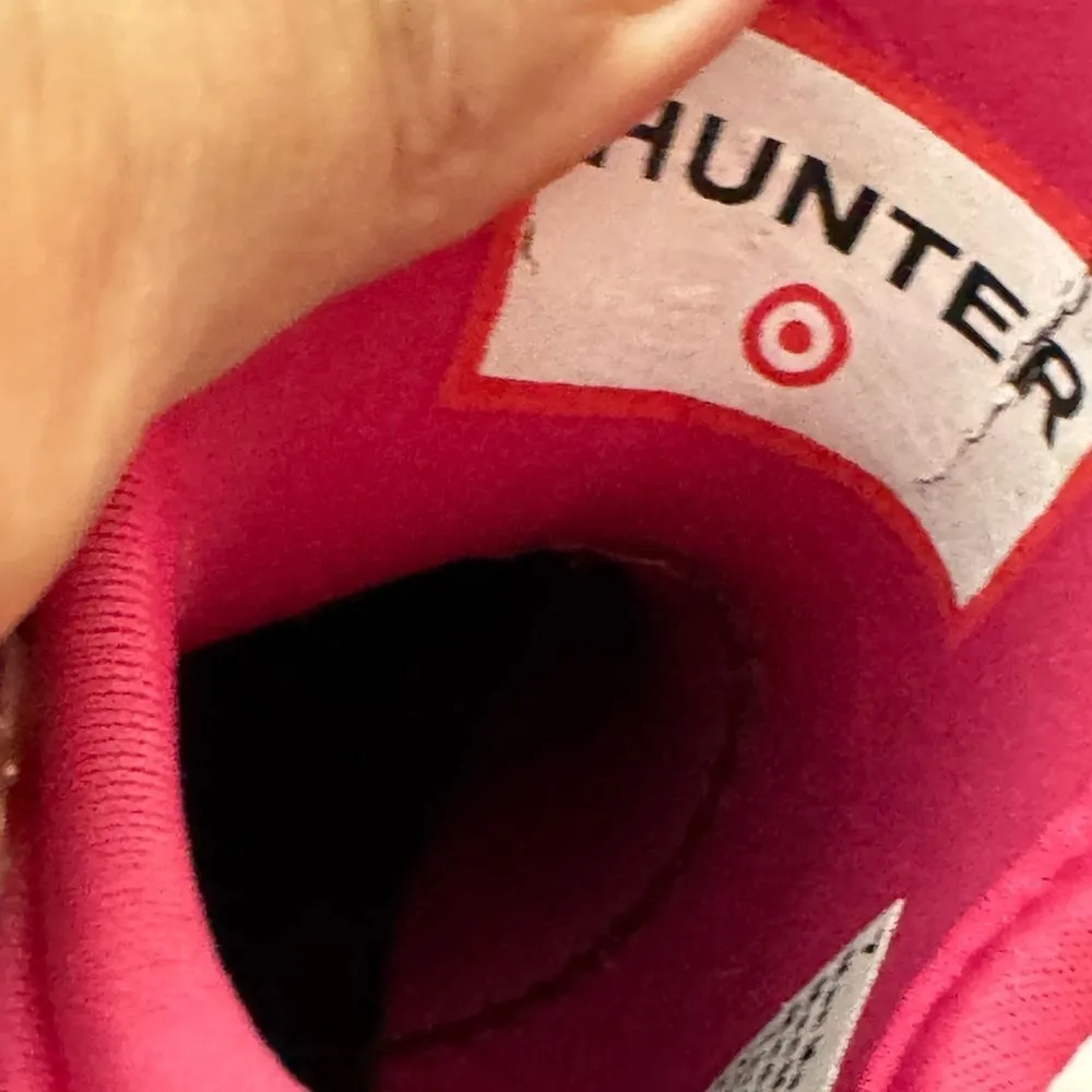 Hunter X Target Pink Rain Boots Size 7 - Image 8