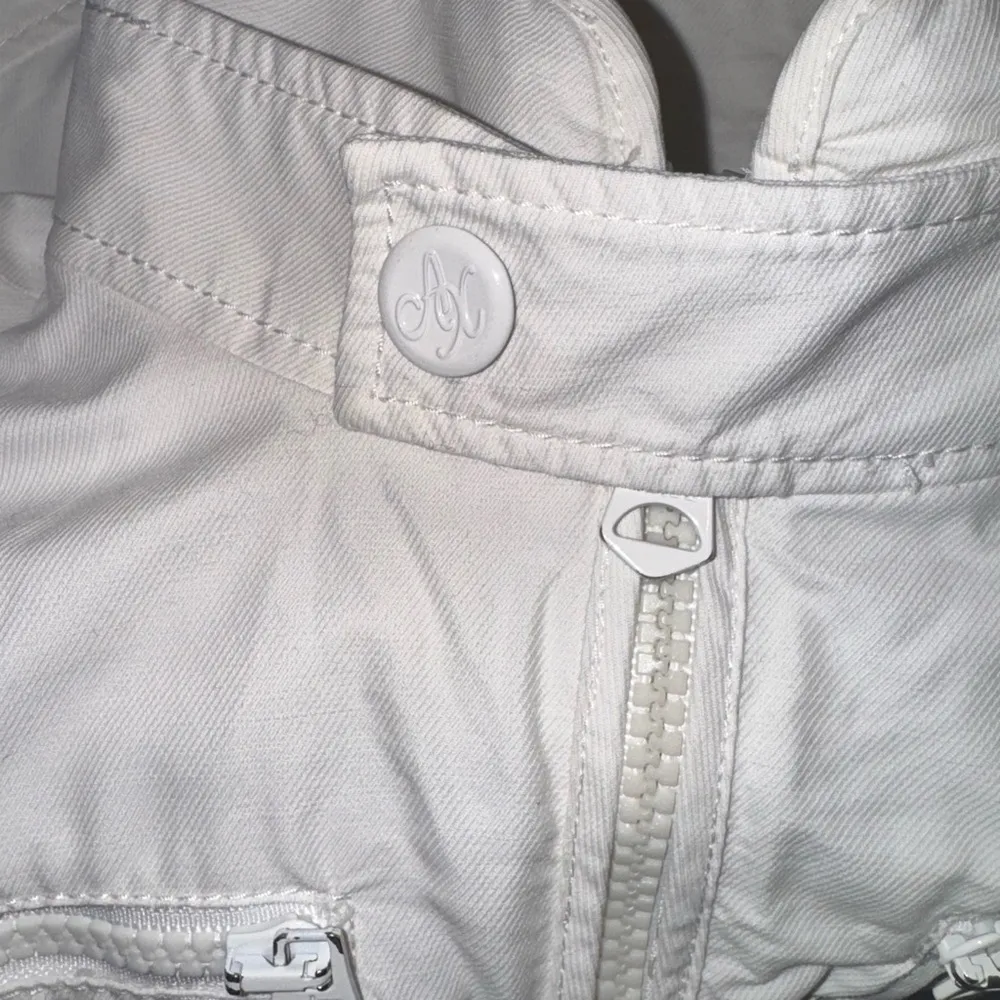 Armani Exchange White High Collar Fitted Women’s Bubble 3/4 PeaCoat size Small - Image 12