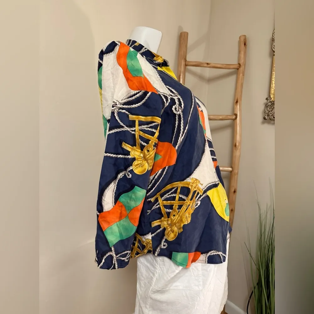 Lauren Ralph Lauren RARE HOLY GRAIL 90’s Silk Shirt 1992 1993 Archive 10 - Image 4