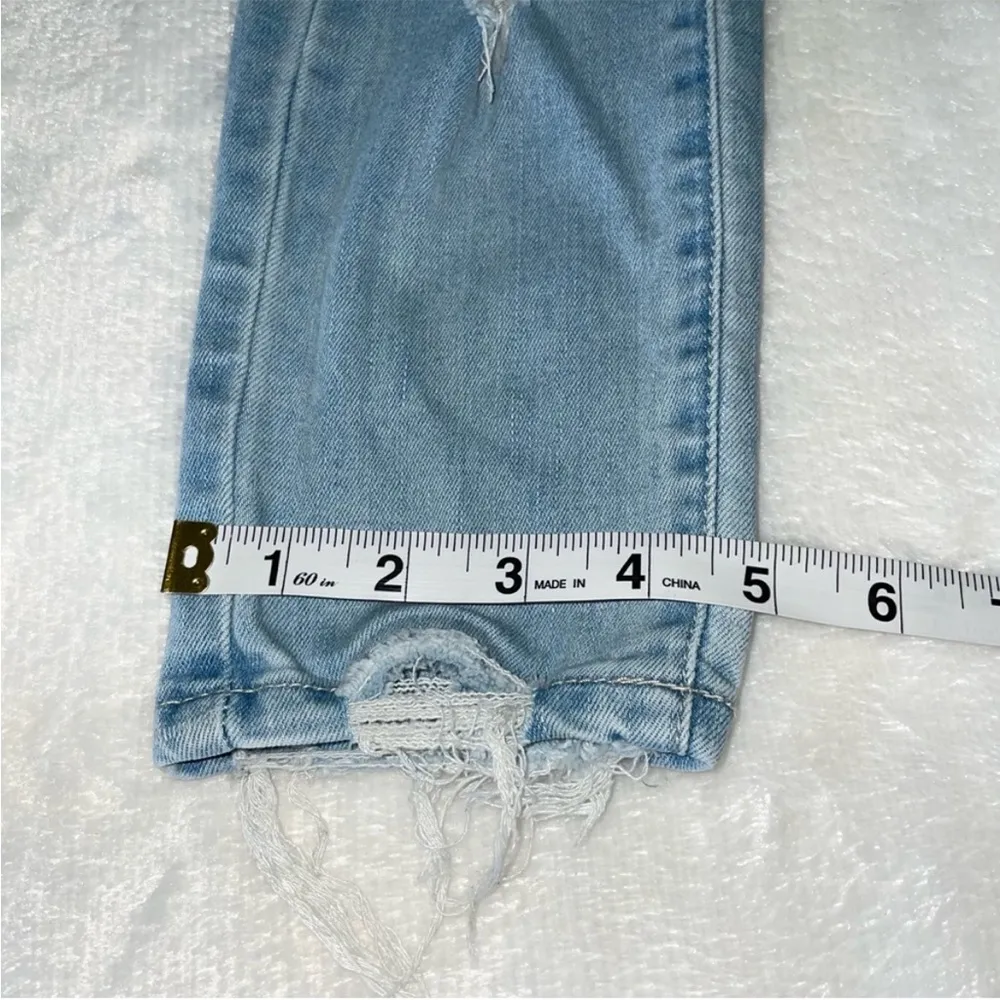 GOGO jeans womens size 5 distressed skinny light blue denim mid rise ankle - Image 10