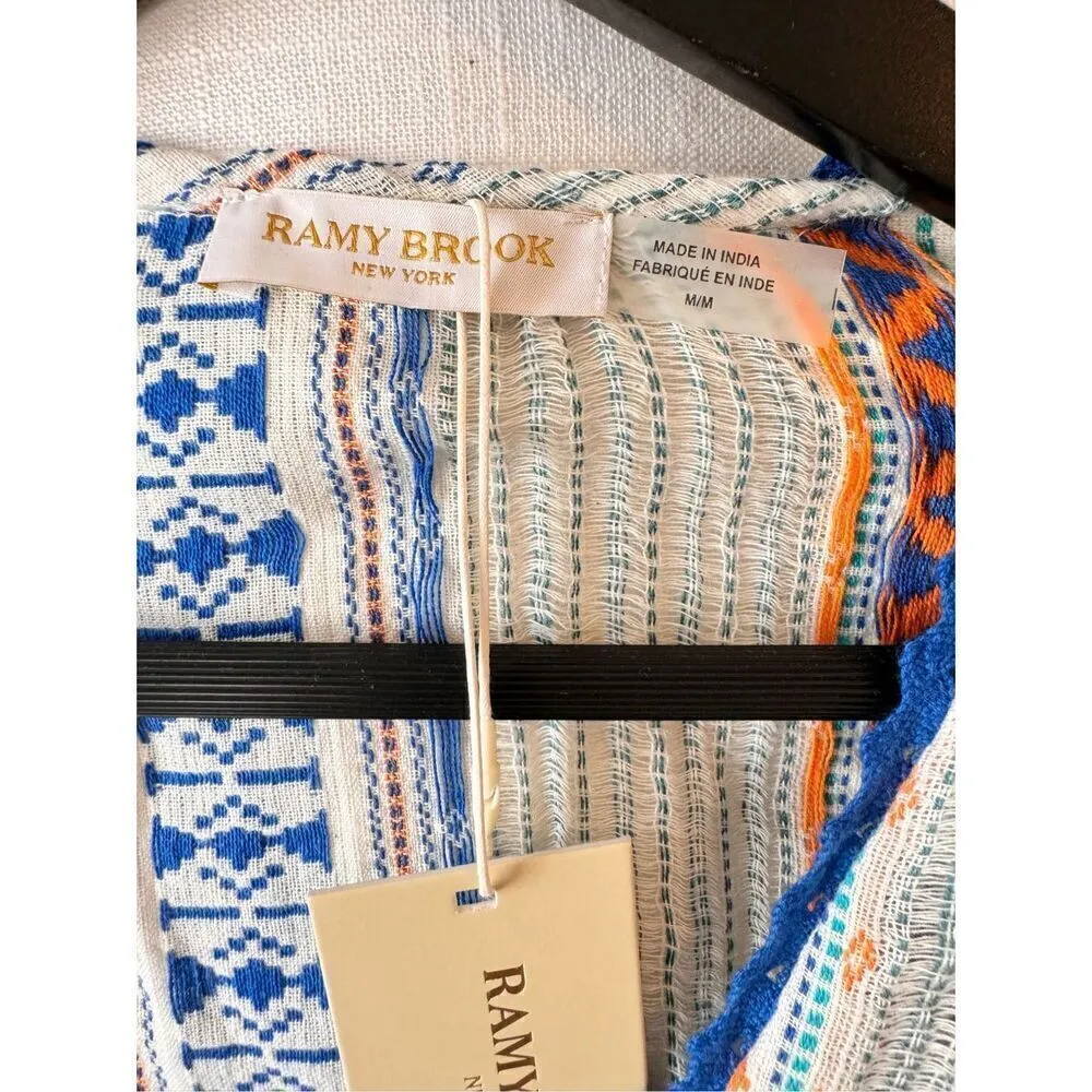 NWT Ramy Brook Aubrielle Tie Front Long Sleeve Top Size Medium - Image 5