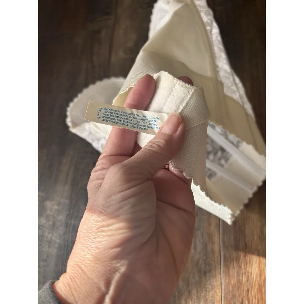 Vintage Bustier Corsette White Lace Bride Wedding Boudoir Garter Strapless 34B Size undefined - Image 6