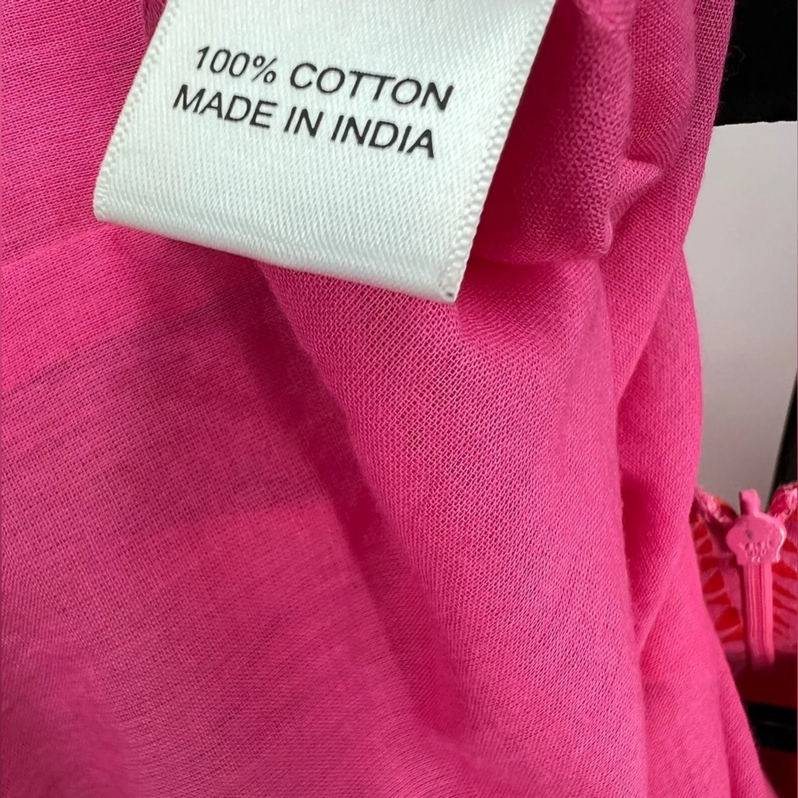 🆕 NWT Layla Printed Tunic Mini Dress Pattern Pocket Boho Pink Orange Red Medium - Image 14