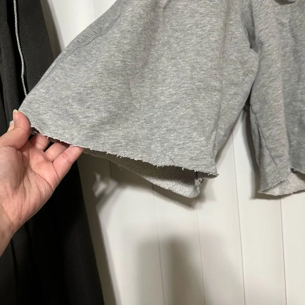 Victoria's Secret Shorts Illinois Fighting ILini College Gray Logo Front Back, V - Image 4